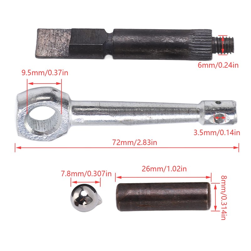 Clutch Arm Lever Pin Rod Rod Ball Clutch Stem Repair