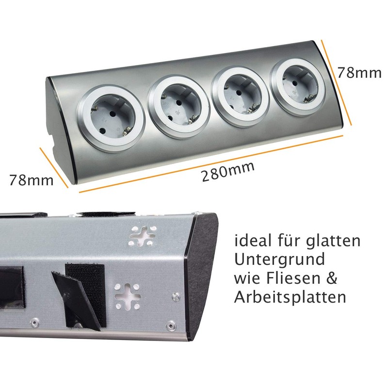 Stainless Steel Socket Strip (European), 22607