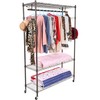 Oliote Rod Garment Rack 3 Tier Metal Wire Shelving Hang