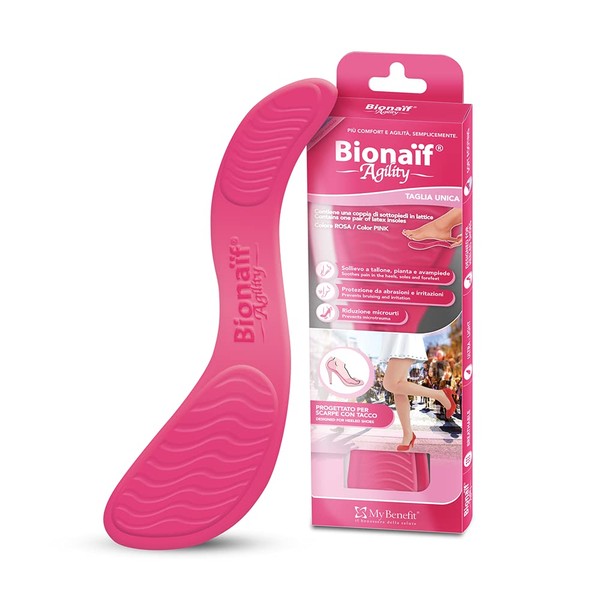 MY BENEFIT Bionaif Agility Pink, Ultralight and Breathable Insole, Suitable
