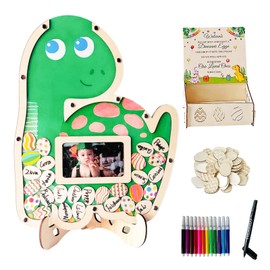 OurWarm Baby Shower Guest Book Alternatives, Dinosaur Baby Shower Decorations with 72 Dinosaur Eggs, Baby Shower Decor Baby Shower Favors for Boys and Girls Baby Shower Sign Baby Shower Advice Cards