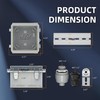 Joinfworld 6x6x4 Outdoor Electrical Box Weatherproof Junction Box Plastic Clear