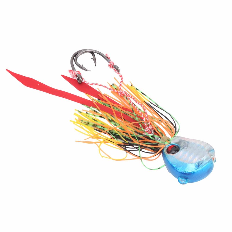 4Pcs 65g Fishing Artificial Baits Silicone Skirts Lures with Hook