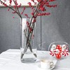 Cqueni Christmas Vase Filler 10091 PCS Red White Floating Pearls