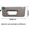 NHILES Left Driver Side Sun Visor Compatible with Honda Accord