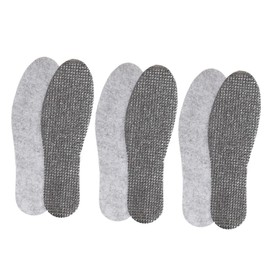 KOMBIUDA Warm Insoles 3 Pairs Winter Summer Double- Shoe Inserts Aluminum Foil Material for Women Men