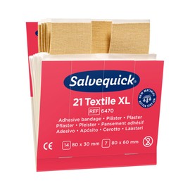 Salvequick®-Refill-Einsatz 6470, elastisch , 21 Pflasterabschnitte - B00OV6ZFEU | Packung (21 Stück)