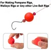 Dr.Fish 30 Pack Pompano Floats Foam Floats for Surf Fishing
