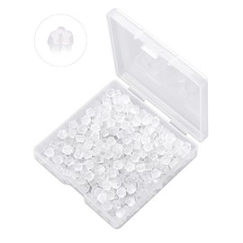 Rubber Earring Backs Soft Clear Earring Backings for Studs Hypoallergenic Silicone Earrings Backs Stopper Replacement for Women (400 Pcs)