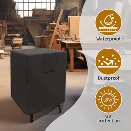 Table saw cover,Miter Saw Cover,Planers Cover,Table Saw Waterproof Outdoor Cover,Table saw accessories,Universal Dust guard Fit for Most Table saws and planer,Dustproof,Portable,24*24*30in,Black