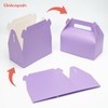 UnicoPak 30 Pack Purple Gable Treat Boxes Party Favor Goodie