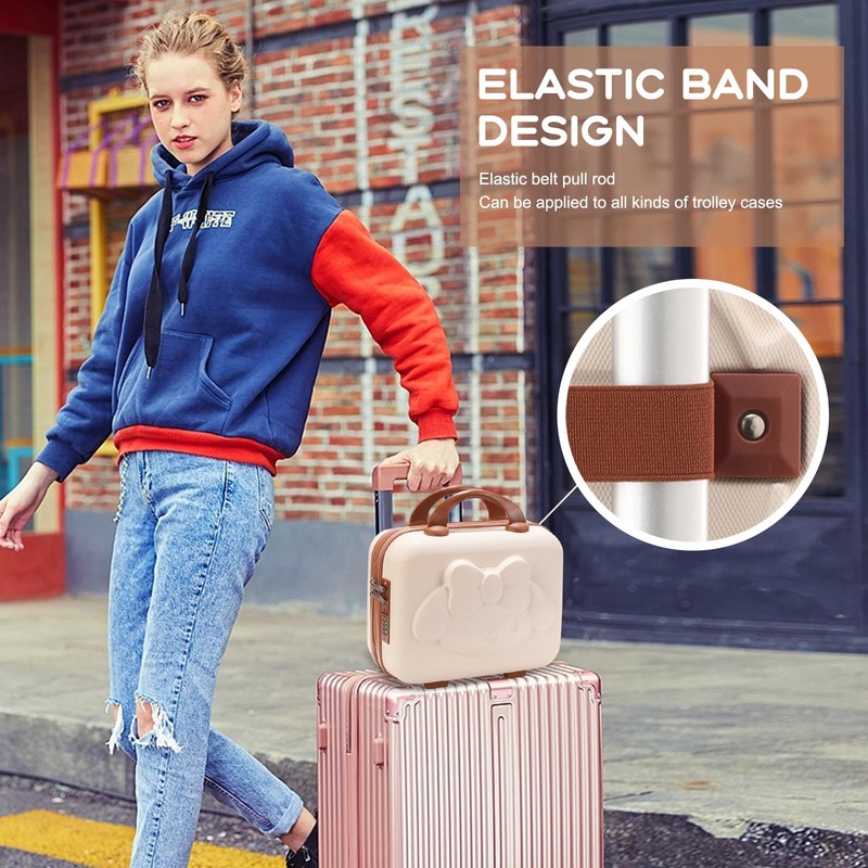 Balakaka Cosmetic Case with Handle and Zip, Women's Beauty Case