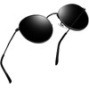 Joopin Sunglasses, Unisex, Polarized Round, UV Protection, Retro, Lightweight, Travel,