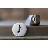 6mm Eighth Music Note Metal Punch Design Stamp - Supply