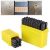 36Pcs Stamping Punch Tool Number(0‑9) Letter (A‑Z‑&amp;) High Carbon Steel