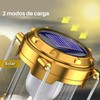 DOSYU Lámpara Linterna de Camping Recargable USB/Luz Solar, Impermeable, Plegable