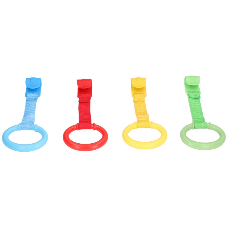 Yosoo Baby Pull Up Rings, 4pcs Baby Pull Up Rings