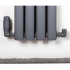 Team Controls Anthracite Grey Corner TRV Thermostatic Radiator Valve &