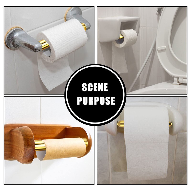Shappy 2 Pcs Universal Toilet Paper Holder Replacement Rod Spring