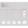 Ivilon Adjustable Brackets for Curtain Rods - for 7/8 or