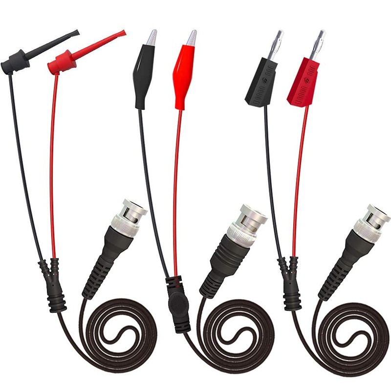 Cleqee BNC Test Lead Set High Conductive Copper Wire Oscilloscope