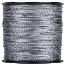 Linha Multifilamento,Línea Trenzada 20 Libras,Línea De Pesca Trenzada,Línea Trenzada De PE De 500 M 4 Hilos Líneas De Pesca Súper Fuertes Cordón De Cuerda De Pescado De Filamentos Múltiples Gris(4 4)