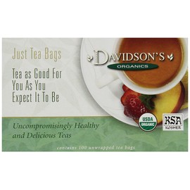 Davidson's Tea White Pomegranate, 100-Count Tea Bags