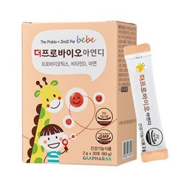 GM Farm Baby The Pro Bio Zinc D Lactobacillus 2g × 30 / 지엠팜 유아용 더프로 바이오 아연디 유산균 2g × 30개
