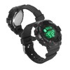 Men Dual Time Sports Watch Outdoor Waterproof PU Strap Digital