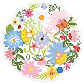 FYSUIMU 50Pcs Spring Flower Paper Placemats Floral Dinner Mats Disposable Table Mats for Holiday Wedding Bridal Baby Shower Birthday Tea Party Table Setting