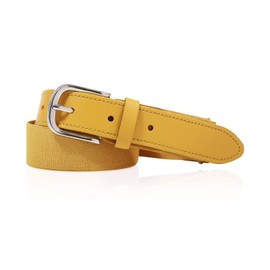 Monopa Adult and Youth Baseball Belt - Elastic Adjustable Softball Uniform Belts for Kids Boys and Girls (Youth, Yellow)