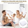 Hahafelt Waterproof Pillow Protector with Zipper Cervical Neck Pillowcase (Only