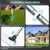 Starlink Gen 3 Pole Mount Kit, Ybervont 9Ft Starlink Ground