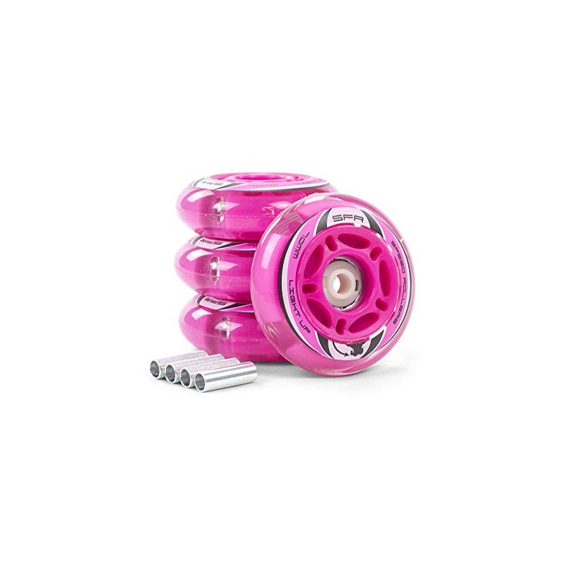 SFR Light Up Inline 64mm Wheels (4-pack)