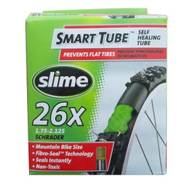 Slime Smart Tube Self Healing 26" x 1.75-2.125 Schrader Inner Tubes (Pack of 2)