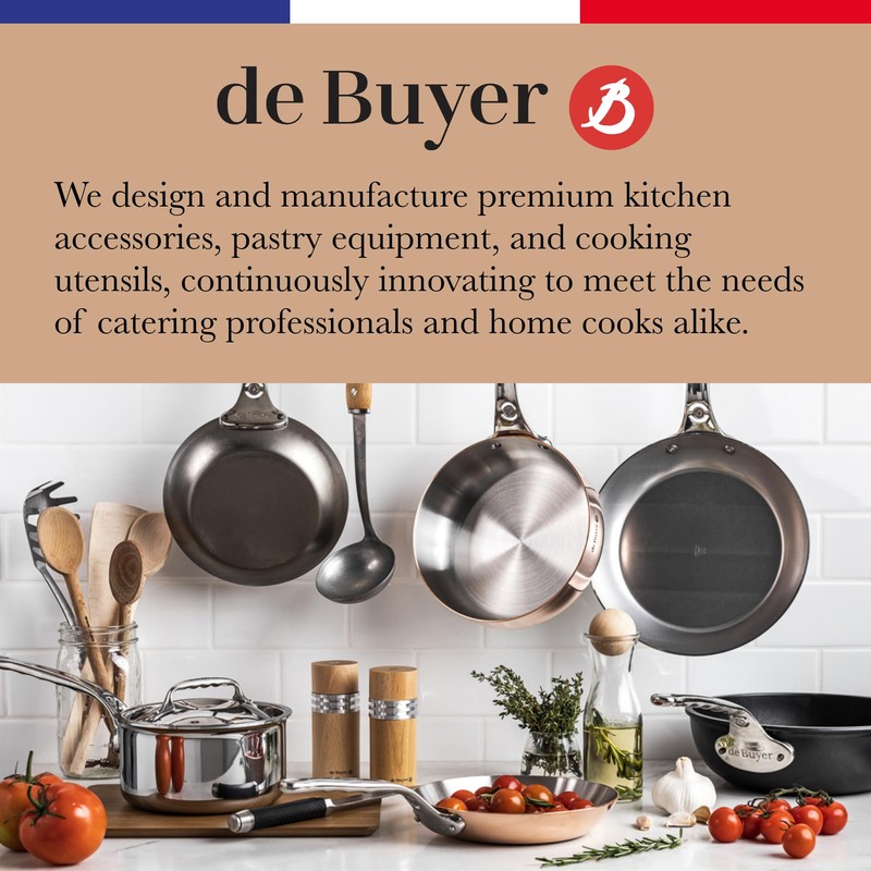 De Buyer MINERAL B Carbon Steel Crepe & Tortilla Pan