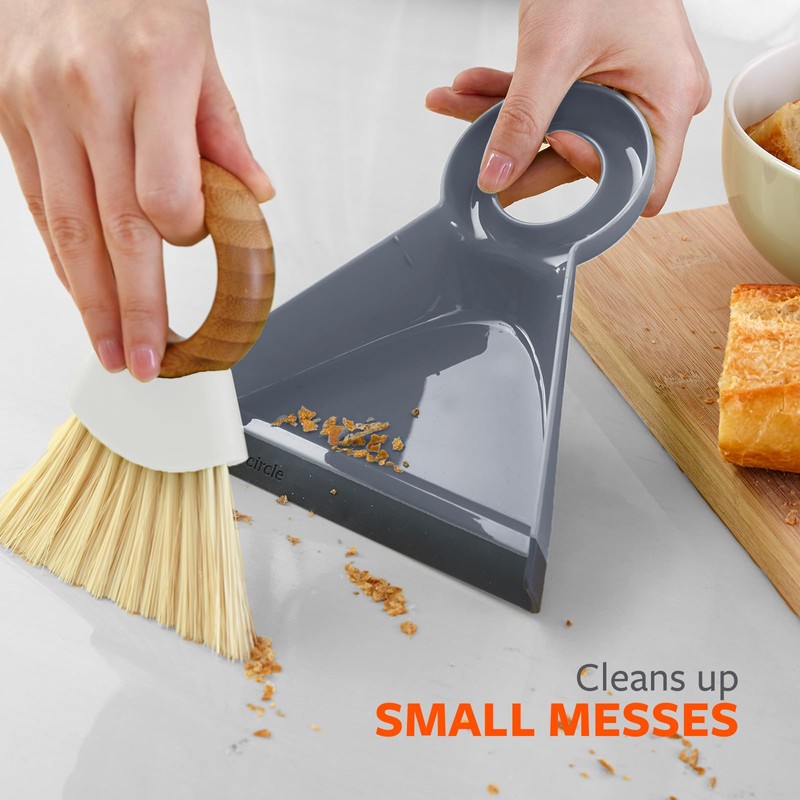 Full Circle Tiny Team Mini Compact Brush & Dustpan Set,