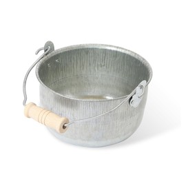 Matsunoya Galvanized Bean Bucket (Small), Made in Japan