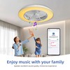BAYSQUIRREL Low Profile Ceiling Fan with Light and Remote/APP Control,Bluetooth