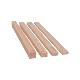 JAMAKALA 8pcs Pottery Rolling Guide Sticks, 4 Sizes Wooden Clay Rolling Pin Guides,Thickness Mud Stick Guides for Craft Pottery Polymer Clay