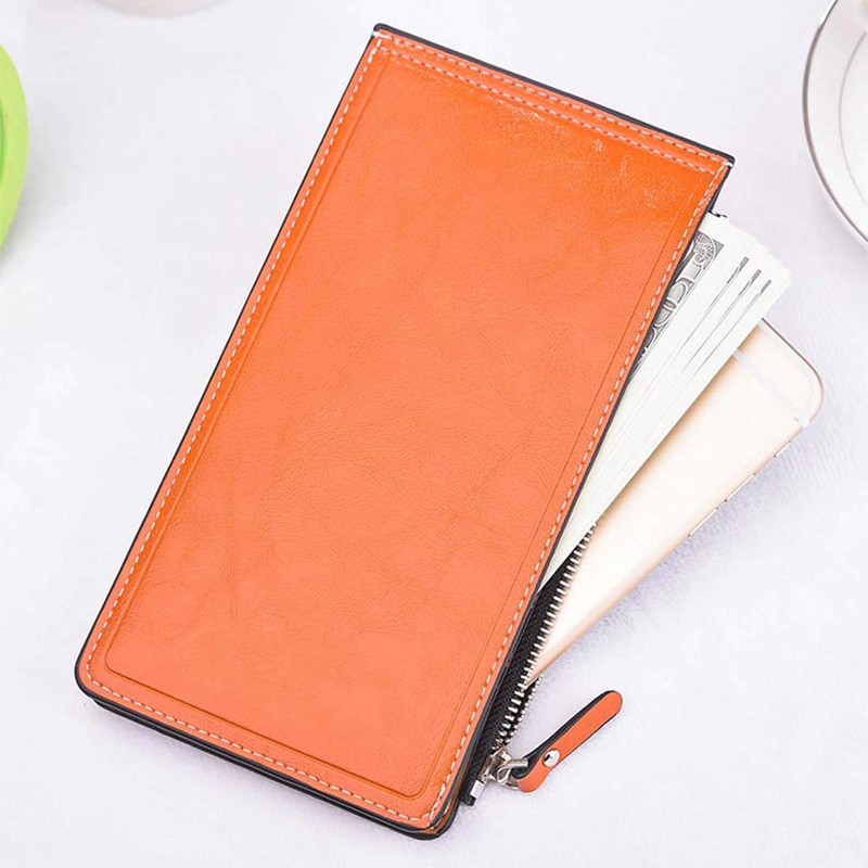 Deelfel Women's Long Wallet, Popular Brand, Thin, Large Capacity, Includes