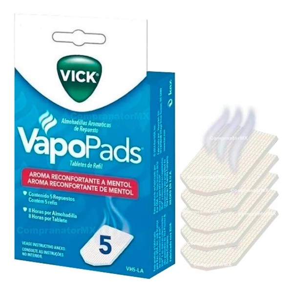 Vick Vapo Pads Refill Almohadilla Repuesto Vapopads Vick Aroma Vapor Alergia Rinitis Sinusitis