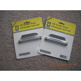 PELLA ((2)) Pella Windows Pro-line Champagne Tilt Double-Hung Window Sash Lift Handle