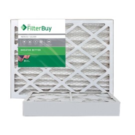 Filterbuy 20x20x4 Air Filter MERV 8 Dust Defense (2-Pack), Pleated HVAC AC Furnace Air Filters Replacement (Actual Size: 19.38 x 19.38 x 3.63 Inches)