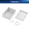 Heyiarbeit 1Pcs 263x185x95mm/10.35" x 7.28" x 3.74" ABS White Dustproof