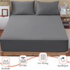 SSW HOMES Fitted Sheet Extra Deep 40cm, Brushed Microfiber Breathable