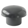 First Plast CDVM125A PVC Ventilation Cap Diameter 125 mm Black
