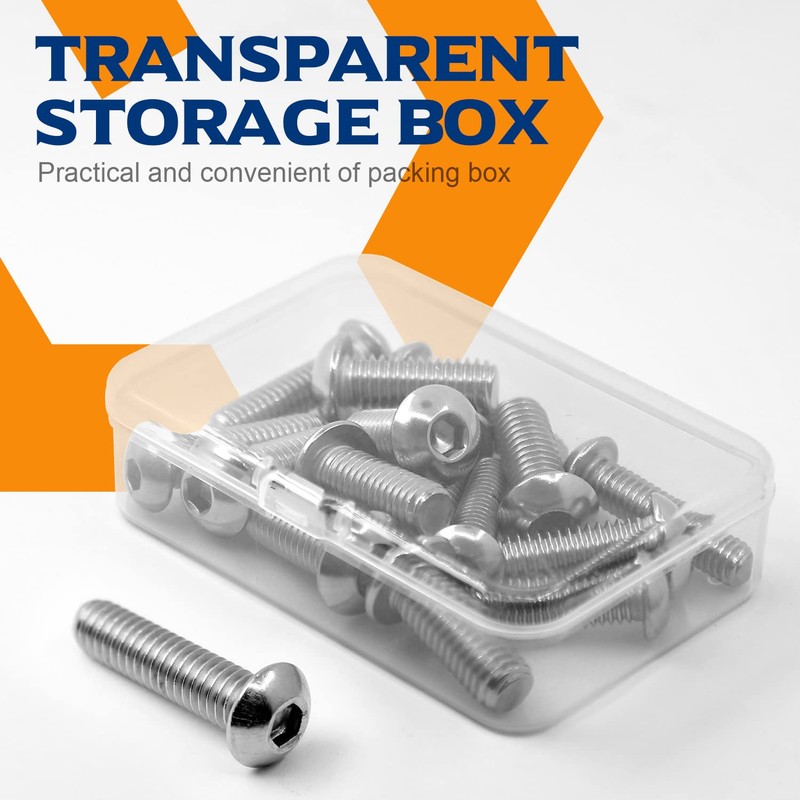 (25 PCS) M5-0.8 x 50mm Button Head Socket Cap Screws