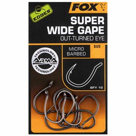 FOX Edges Super Wide Gape Out Turned Eye Micro Barbed Hook: 4