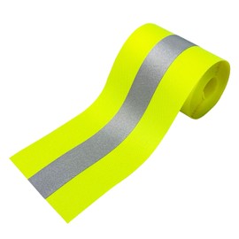 MARARDI Reflective Tape for Sewing - Reflective Tape [10 m x 50 mm] [Fluorescent Yellow] 100% Polyester - Reflective Tape High Visibility - Reflectivity ≥300